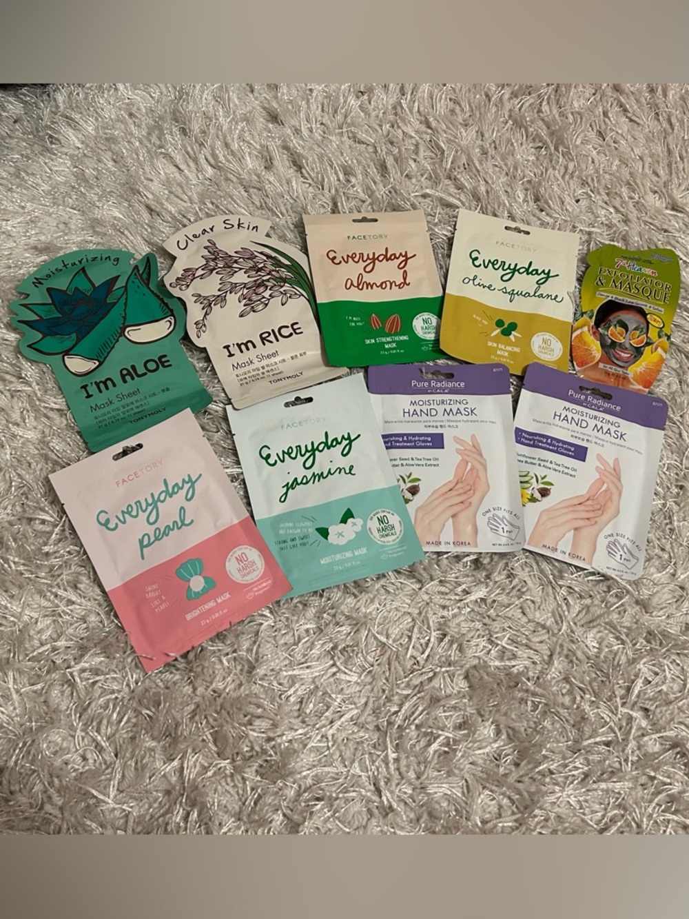 Assorted Sheet Masks & Hand Masks - TONYMOLY, FACETORY, CALA, 7th Heaven